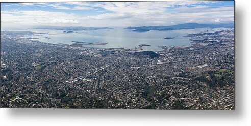 Landscapeaerial Metal Print featuring the photograph The San Francisco Bay Area by Ethan Daniels