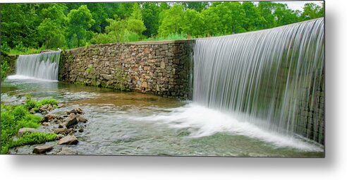 Valley Metal Print featuring the photograph Valley Creek Waterfall Panorama by Bill Cannon