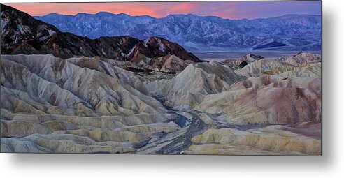 Death Valley Metal Print featuring the photograph Death Valley Sunrise #1 by Jaki Miller