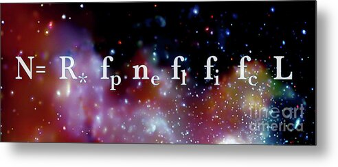 Physics Metal Print featuring the photograph The Drake Equation by Monica Schroeder
