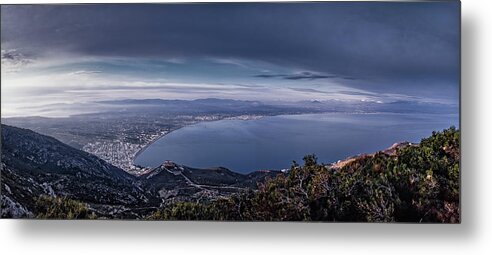 Corinth Metal Print featuring the photograph Corinthian isthmus by Ioannis Konstas