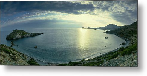 Fair Havens Metal Print featuring the photograph Fair Havens, view from Lasea by Ioannis Konstas