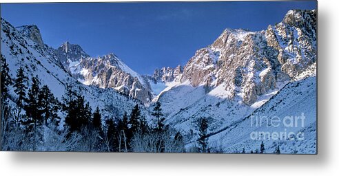 Dave Welling Metal Print featuring the photograph Panoramic Winter Middle Palisades Glacier Eastern Sierra by Dave Welling