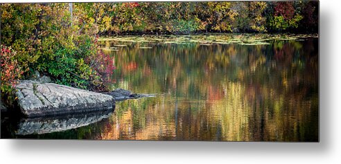 Autumn Metal Print featuring the photograph Autumn Lake by Jim DeLillo