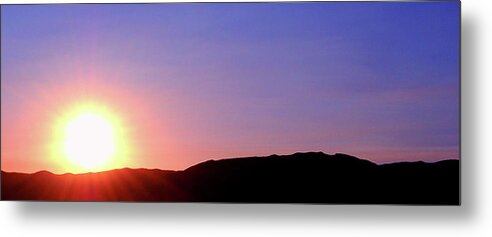 Sunsets Metal Print featuring the photograph Evening Flame by Steven Milner