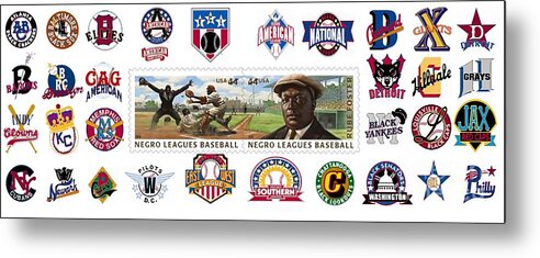 Negro Leagues Metal Print featuring the photograph Teams of the Negro Leagues by Mike Baltzgar