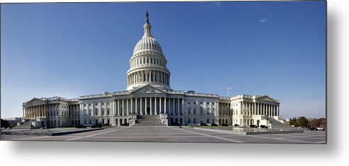 Kg Metal Print featuring the photograph US Capitol Panorama by KG Thienemann