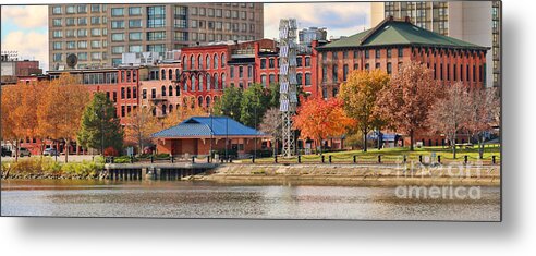 Water Street Metal Print featuring the photograph Water Street Downtown Toledo 5226 b by Jack Schultz