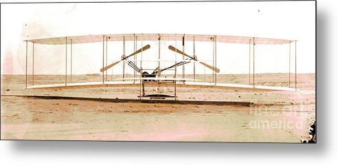 Wright Brothers 1903 Machine Metal Print featuring the photograph Wright Brothers 1903 Machine by Padre Art