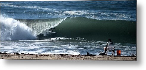 Ocean Metal Print featuring the photograph Catching the Big One by Gerald Carpenter