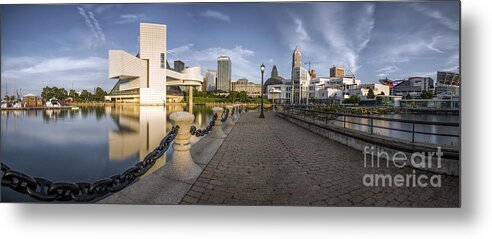 Cleveland Metal Print featuring the photograph Cleveland panorama by James Dean