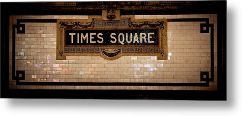 Time Square Metal Print featuring the photograph Time Square by RicharD Murphy