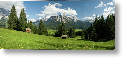 Scenics Metal Print featuring the photograph Lermoos Panorama by Wingmar