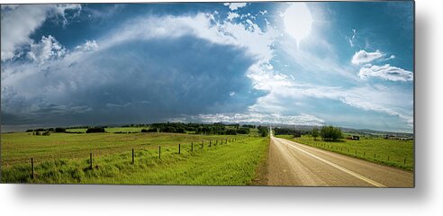 Cloud Metal Print featuring the photograph Thunderstorm Over the Rockies by Phil And Karen Rispin