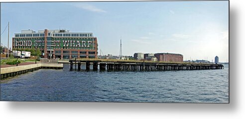 2d Metal Print featuring the photograph Bond Street Wharf by Brian Wallace