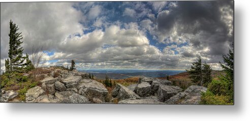 Monongahela Metal Print featuring the photograph Dolly Sods Wilderness Panorama by Carolyn Hutchins