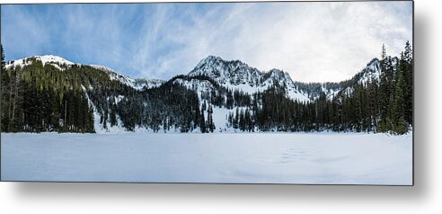 Water Metal Print featuring the photograph Snow Covered Annette Lake by Pelo Blanco Photo
