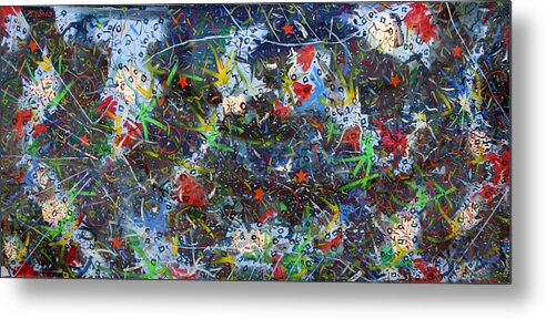 Abstract Metal Print featuring the painting Big fish by Biagio Civale