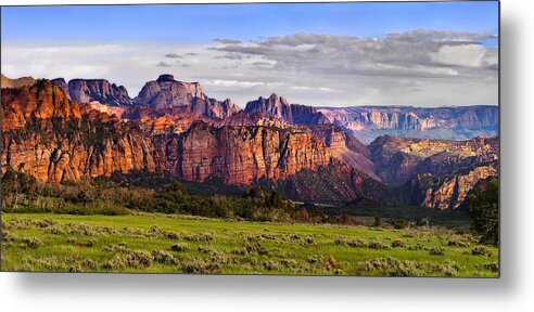 Zion National Park Metal Print featuring the photograph Zion National Park Utah #2 by Douglas Pulsipher
