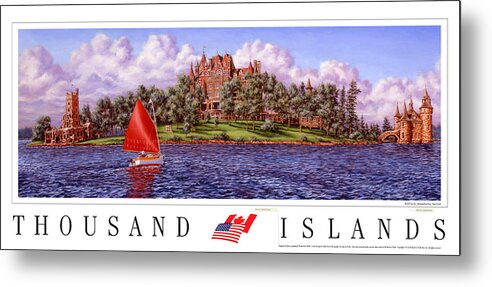 Thousand Islands Metal Print featuring the print Boldt's Castle Poster by Richard De Wolfe