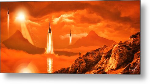 Orange Metal Print featuring the photograph In Defense of the Orange Planet by Anthony Citro