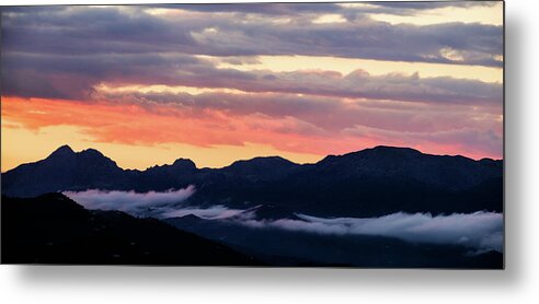 Sierra Metal Print featuring the photograph Rain clearing by Gary Browne