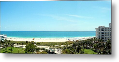 South Beach Metal Print featuring the photograph 3rd And Ocean by Culture Cruxxx
