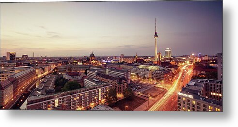 Berlin Metal Print featuring the photograph Cityscape Of Berlin by Spreephoto.de