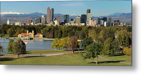 Tranquility Metal Print featuring the photograph Denver Skyline by Dave Soldano Images