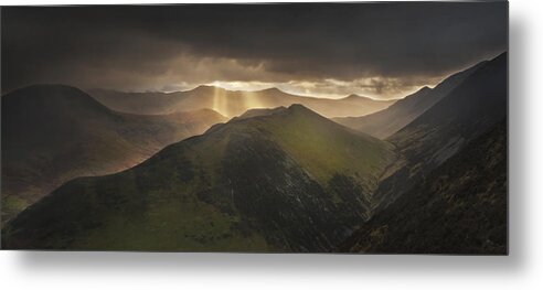 Lake District Metal Print featuring the photograph Knott Rigg Last Light by Nigel Forster