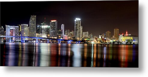 Miami Metal Print featuring the photograph Miami - Florida by Brendan Reals