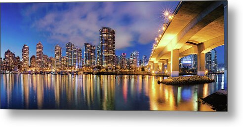 Tranquility Metal Print featuring the photograph Yaletown And The Cambie Bridge by Alexis Birkill