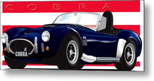 Ac Cobra Metal Print featuring the digital art AC Cobra by Brian Gibbs