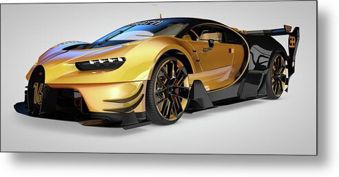 Bugatti Vision Gran Turismo Metal Louis Print America Art - Fine by Ferreira