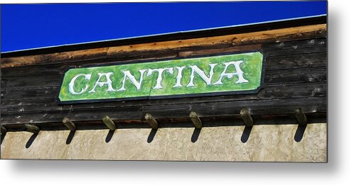 Bar Metal Print featuring the photograph Cantina by Tony Grider