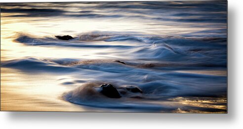 Water Metal Print featuring the photograph Golden Serenity by Jason Roberts