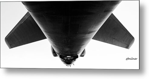 Abstracts Metal Print featuring the photograph Looking Back - B-1B/7 Wishes by Steven Milner
