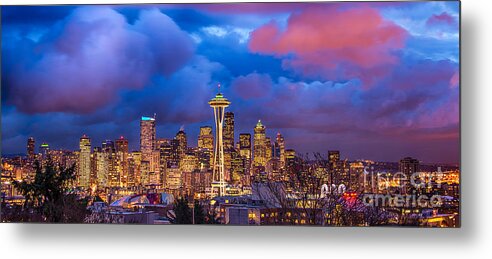 Seattle Metal Print featuring the photograph Seattle Skyline by Jennifer Magallon