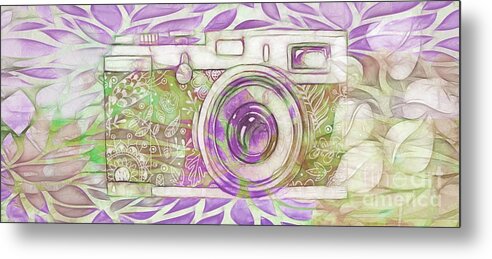 Camera Metal Print featuring the digital art The Camera - 02c6 by Variance Collections