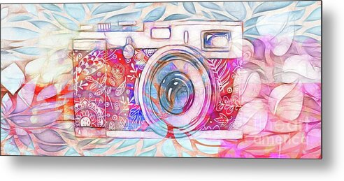 Camera Metal Print featuring the digital art The Camera - 02c8v2 by Variance Collections