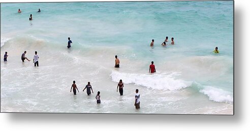 Beach Metal Print featuring the photograph Beach People by FD Graham