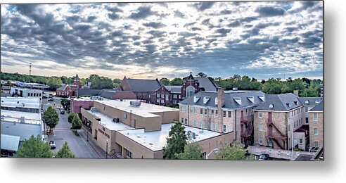 Old Town Metal Print featuring the photograph Rock hill south carolina downtown in the morning #28 by Alex Grichenko