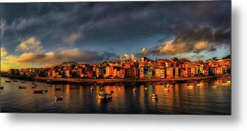 Gailcia Metal Print featuring the photograph A Guarda Fishing port by Micah Offman