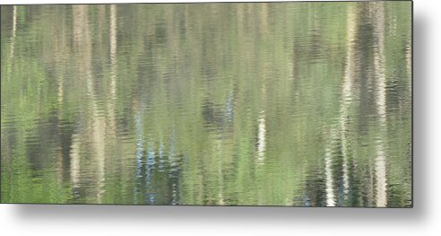 Abstract Metal Print featuring the photograph Instant calm by Maryse Jansen