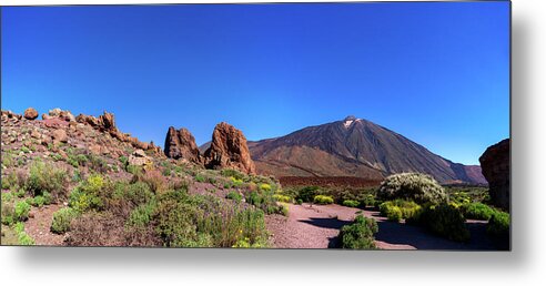 Mountains Metal Print featuring the photograph On the way to Mount Teide by Sun Travels