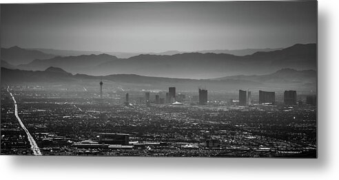 Early Metal Print featuring the photograph Sin City Mirage 2 by Local Snaps Photography