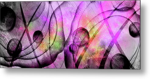Abstract Metal Print featuring the painting Summer's End by Art by Gabriele