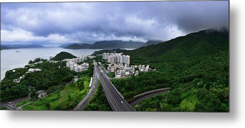 Panoramic Metal Print featuring the photograph Wu Kai Sha, Hong Kong by Joe Chen Photography