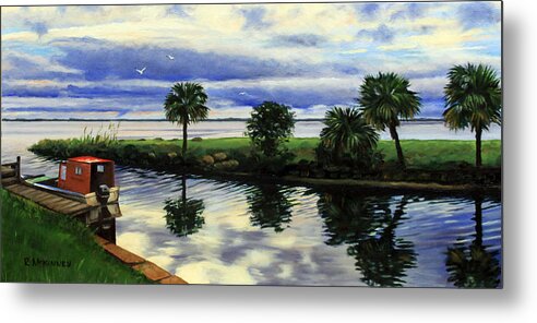 Water Metal Print featuring the painting After the Storm by Rick McKinney