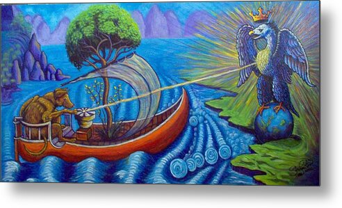 Davinci Metal Print featuring the painting Allegory of Concordant by Steve Lawton